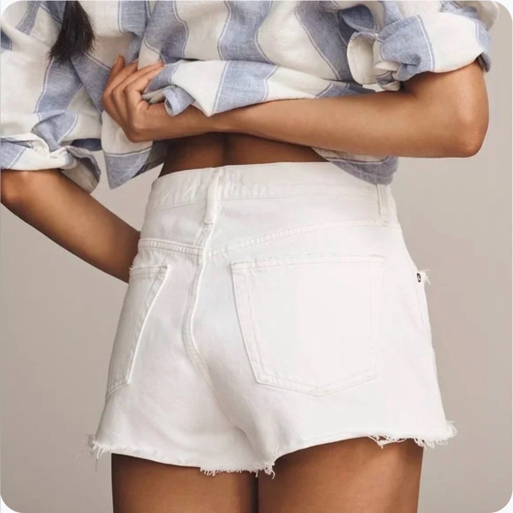 AGOLDE Parker Denim Fray Shorts 31 - Picture 4 of 7